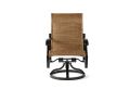 Volare Padded Sling Swivel Rocking Dining Armchair