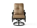 Volare Cushion Swivel Rocking Dining Armchair